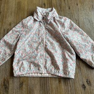 4/20$ H&M Pink Floral Kids Thin Jacket size 2-3 years *no hood*